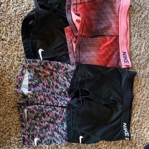 Nike Pro Spandex set of four.
